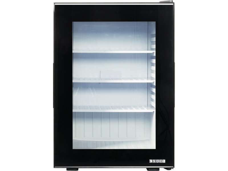 Corby Eton 40 literes minibár üvegajtóval, fekete