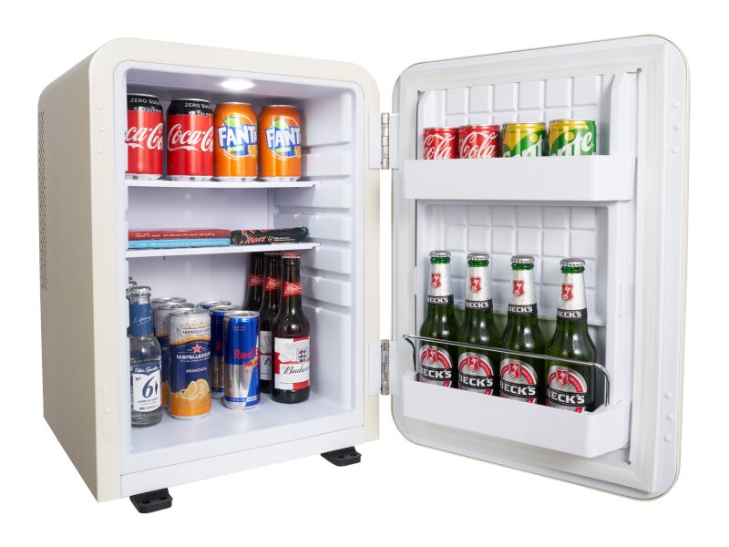 Corby Radley 40 literes minibár, krém színű, zárt ajtókkal