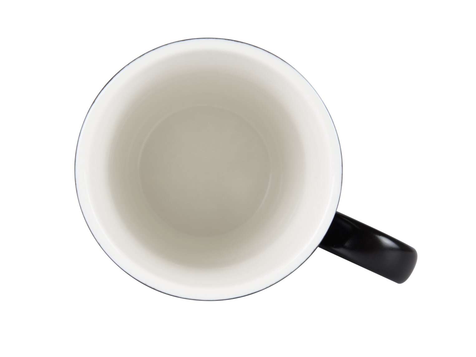 Corby Fenton bögre, porcelán, 300 ml (fekete-fehér)
