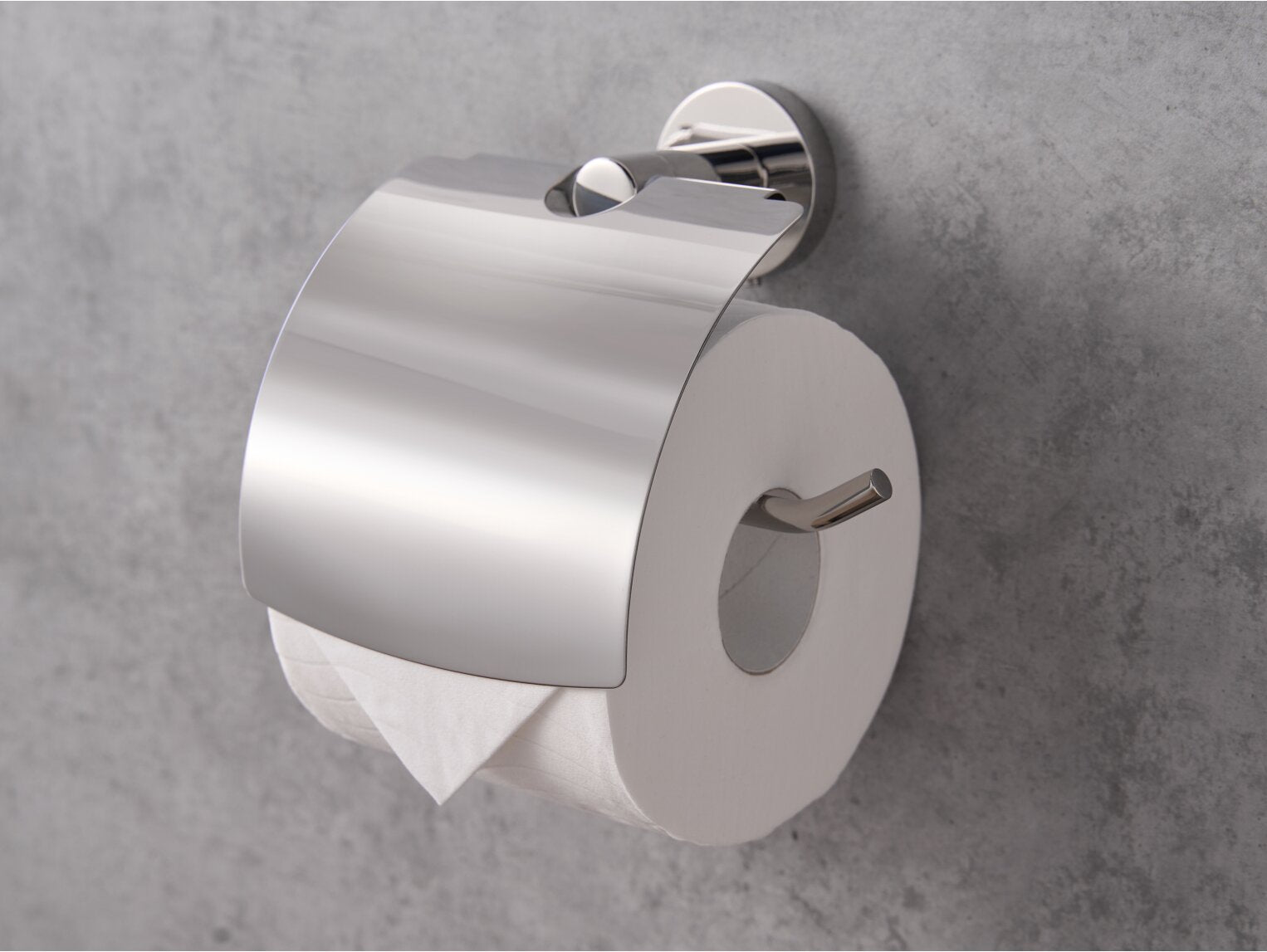Corby Harrogate fedeles WC-papír tartó – csiszolt acél