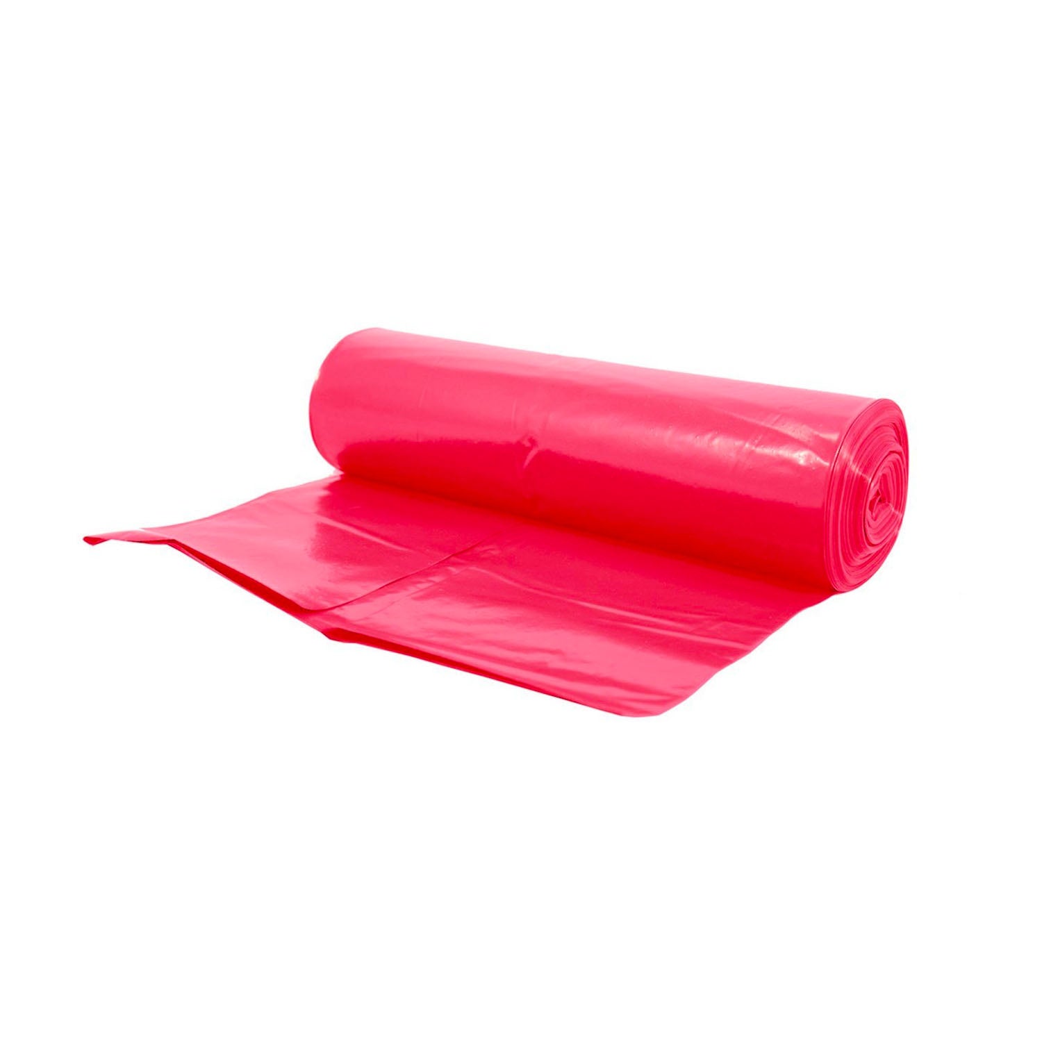 Pytel na odpad, 70 x 110 cm, 120 l, 60 mikronů, LDPE, 20 ks, červený