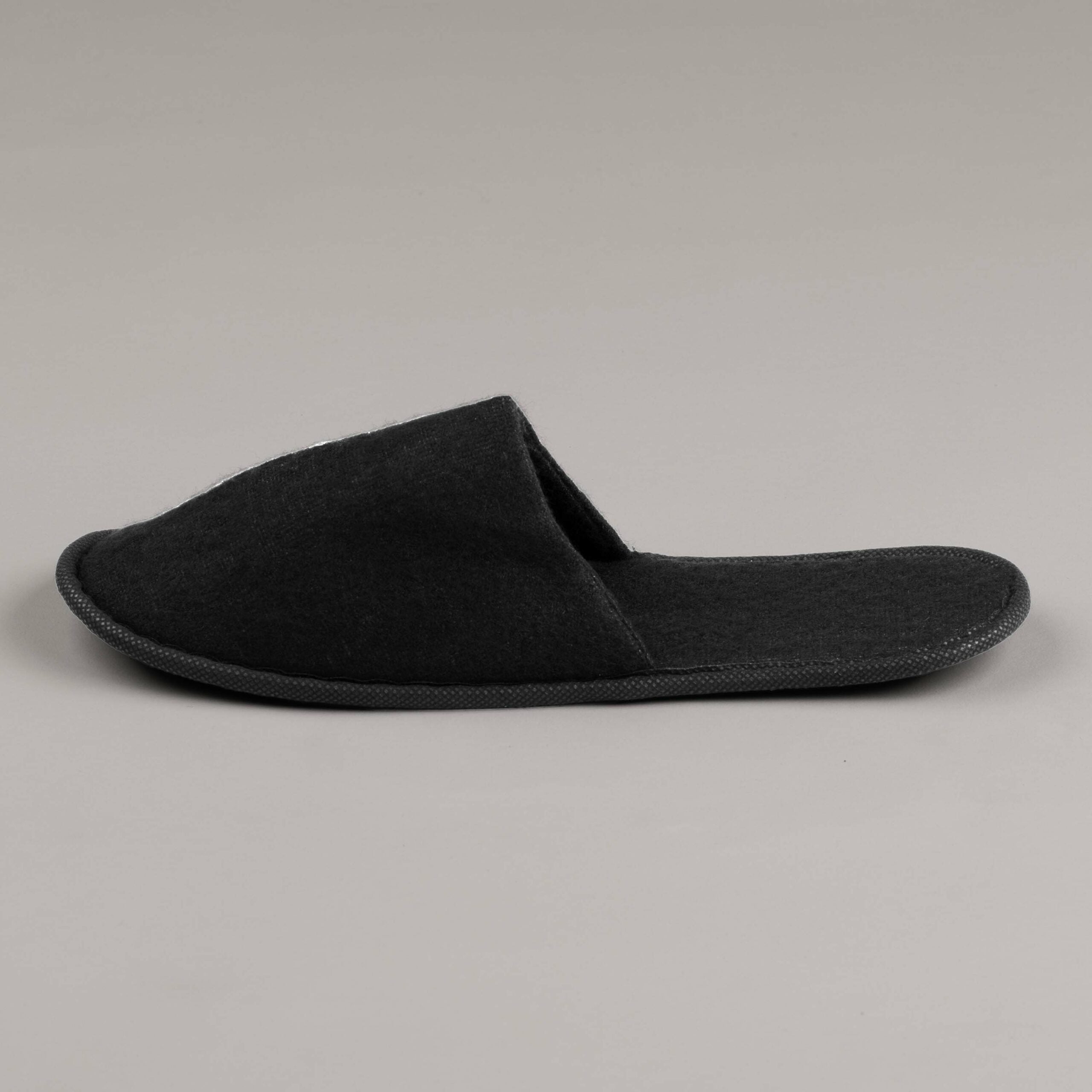 BASIC NAP CLOTH szállodai papucs, 30 cm, csúszásgátló, fekete