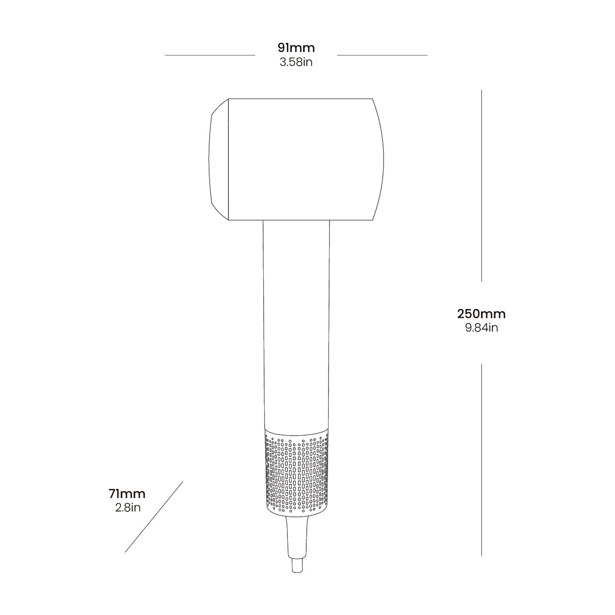 Bohéme Home AirJet High-Speed Brushless Hair Dryer - Black