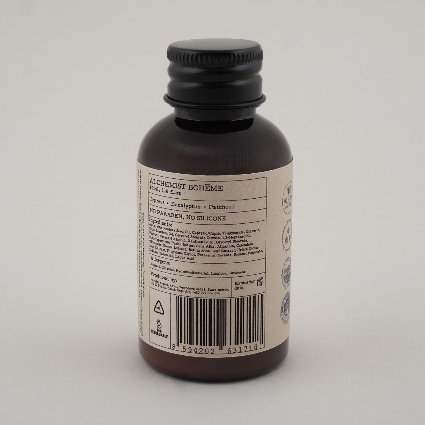 Alchemist Bohéme Parfém No. 2 természetes kéz- és testápoló krém – 40 ml