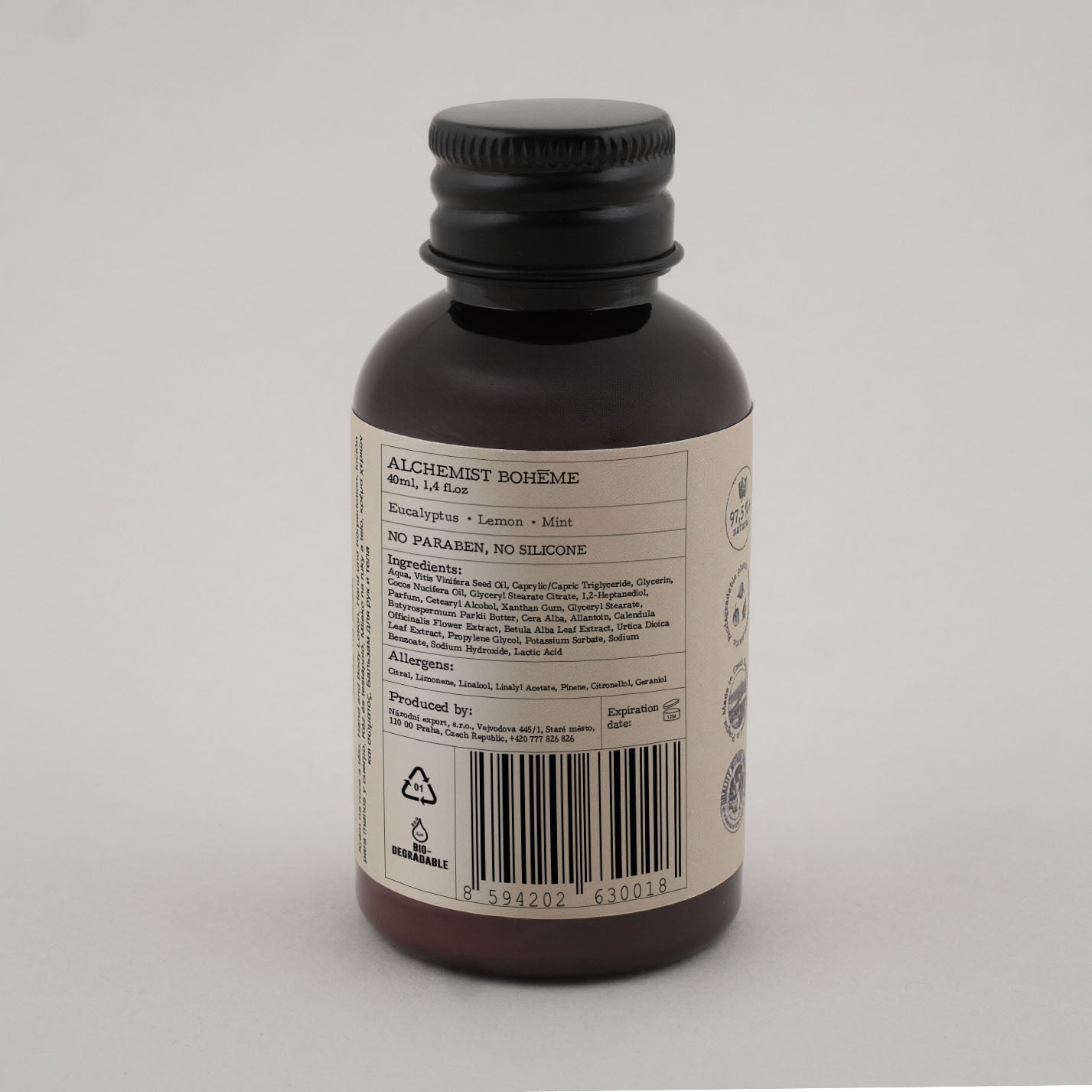 Alchemist Bohéme Parfém No. 4 természetes kéz- és testápoló krém – 40 ml