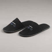 Hotelové pantofle Poly terry 30cm černé, logo Orea