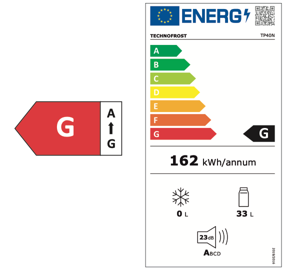 40 literes termoelektromos minibár – Eko
