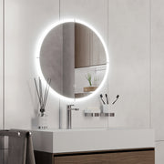 Kerek LED-es tükör, átmérő 800 mm, két érintésérzékelővel
