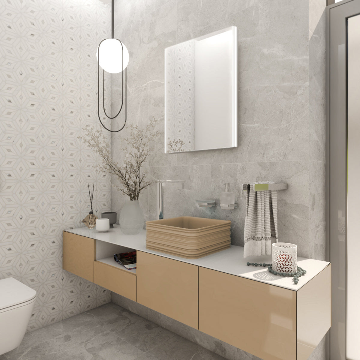 LED-es tükör 600x800