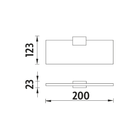 MOBIL-hez alkalmas polc, 20 cm.