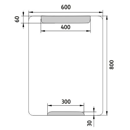 LED-es tükör 600x800
