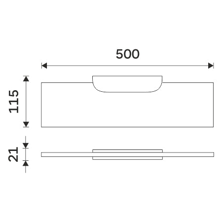 Polc, 50 cm