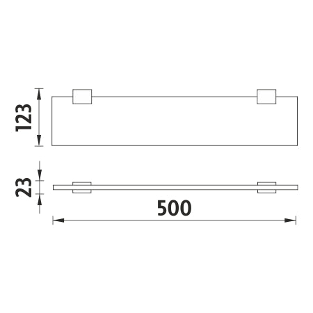 IXI polc, 50 cm